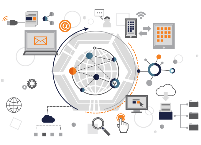 Illustration d'une infrastructure informatique